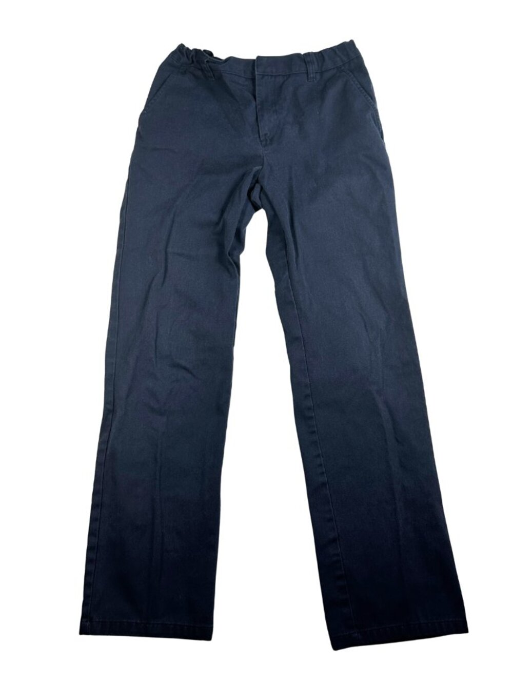 French Toast Flat Front Pants Boys Size 18 Dark Navy Blue, Pre-Owned